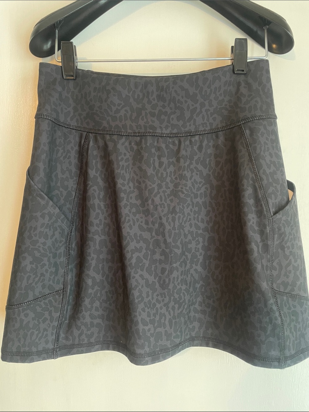 MTA Sport Charcoal Gray Leopard Print Tennis/Golf Skirt S